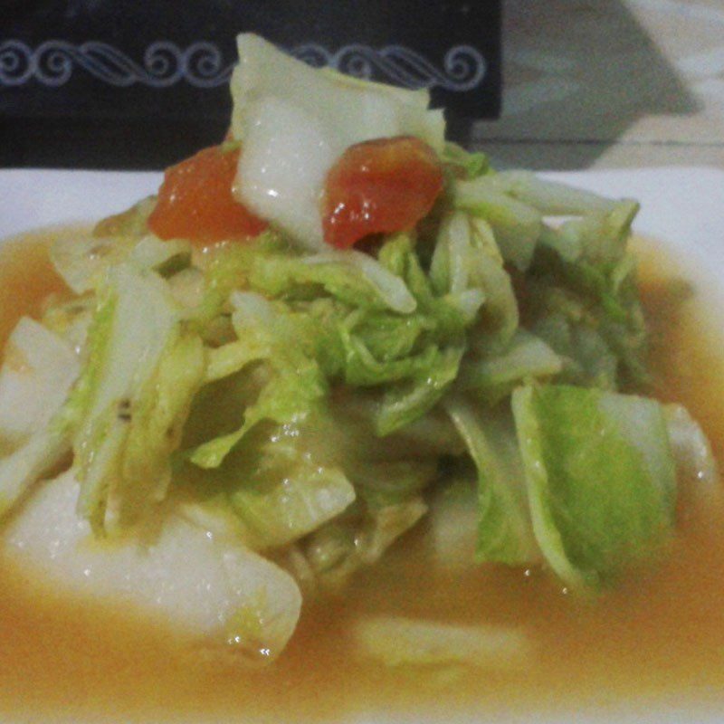 Step 3 Finished Product Stir-fried Napa Cabbage with Tomatoes