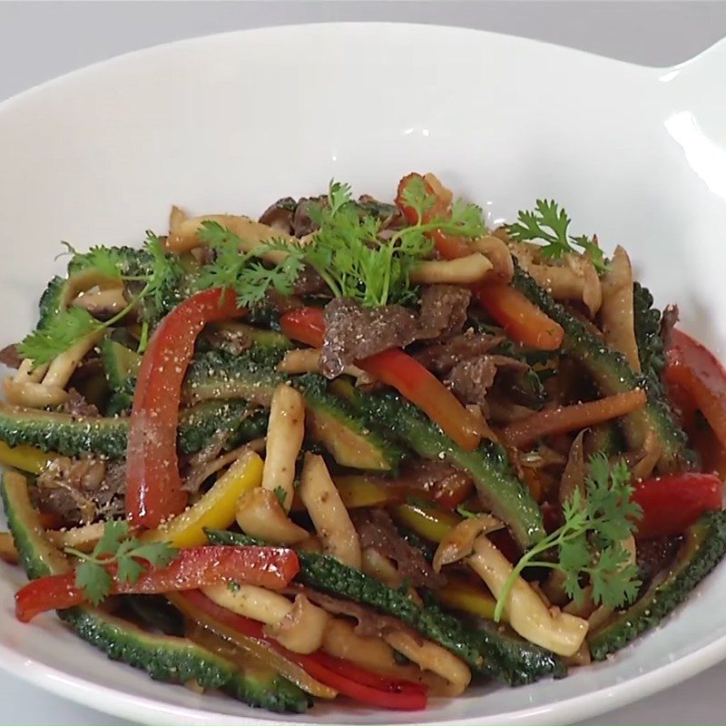 Step 5 Final Product Stir-fried Bitter Melon