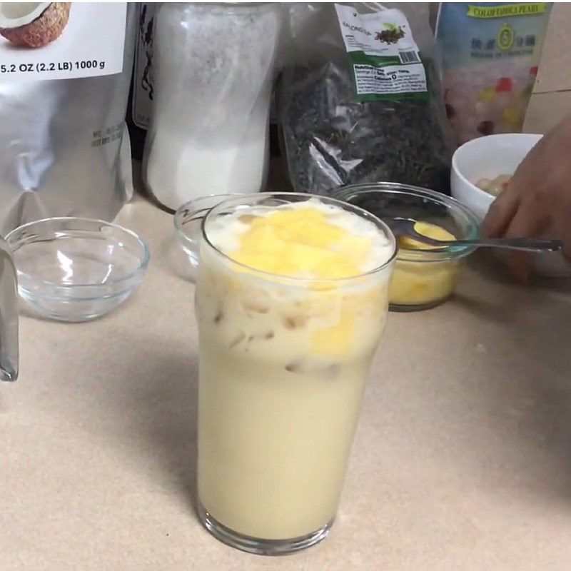 Step 3 Finished product Coconut milk tea