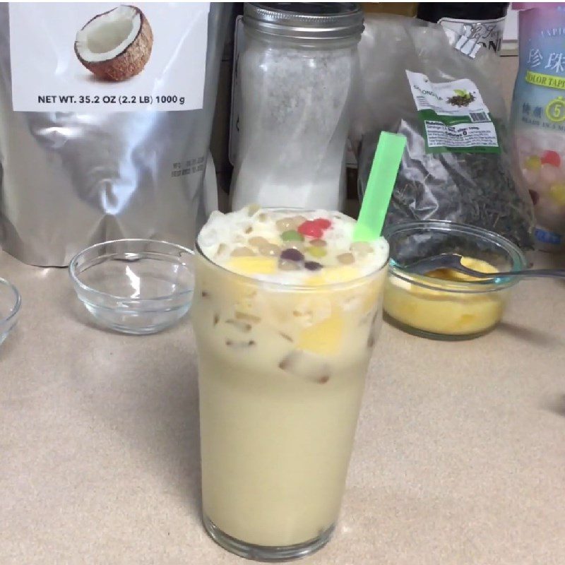 Step 3 Finished product Coconut milk tea