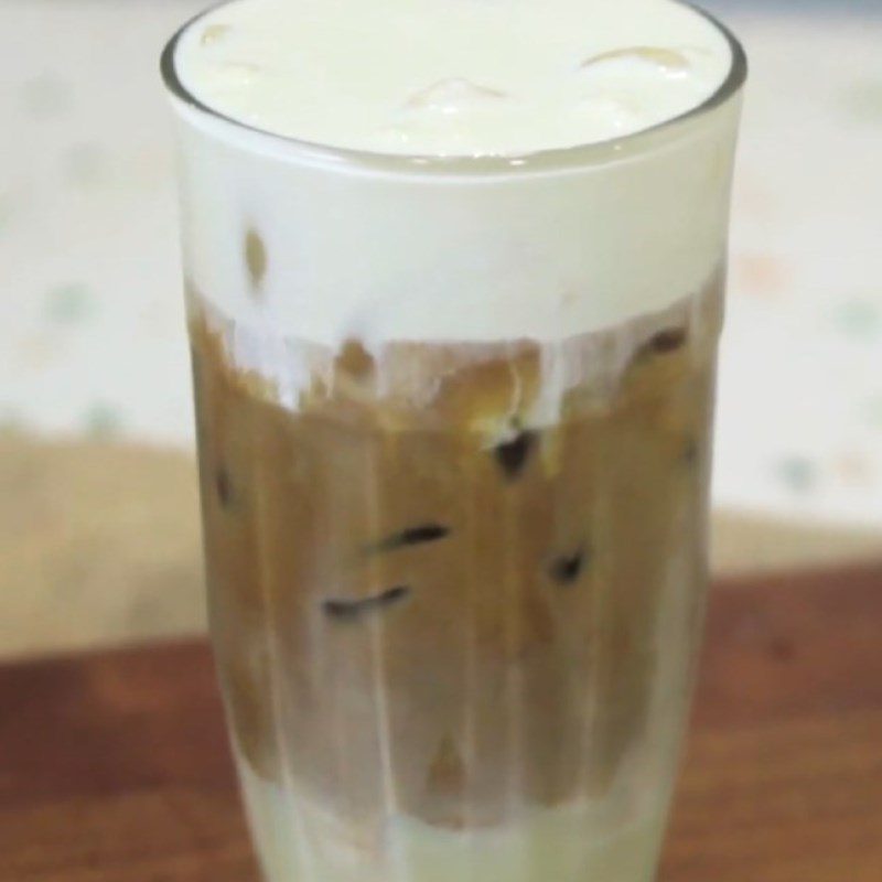 Step 3 Final product Salted cream coffee with ice milk