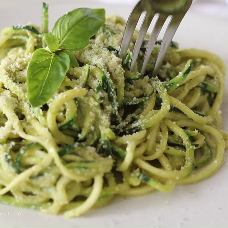 Step 4 Final Product Zucchini Butter Spaghetti