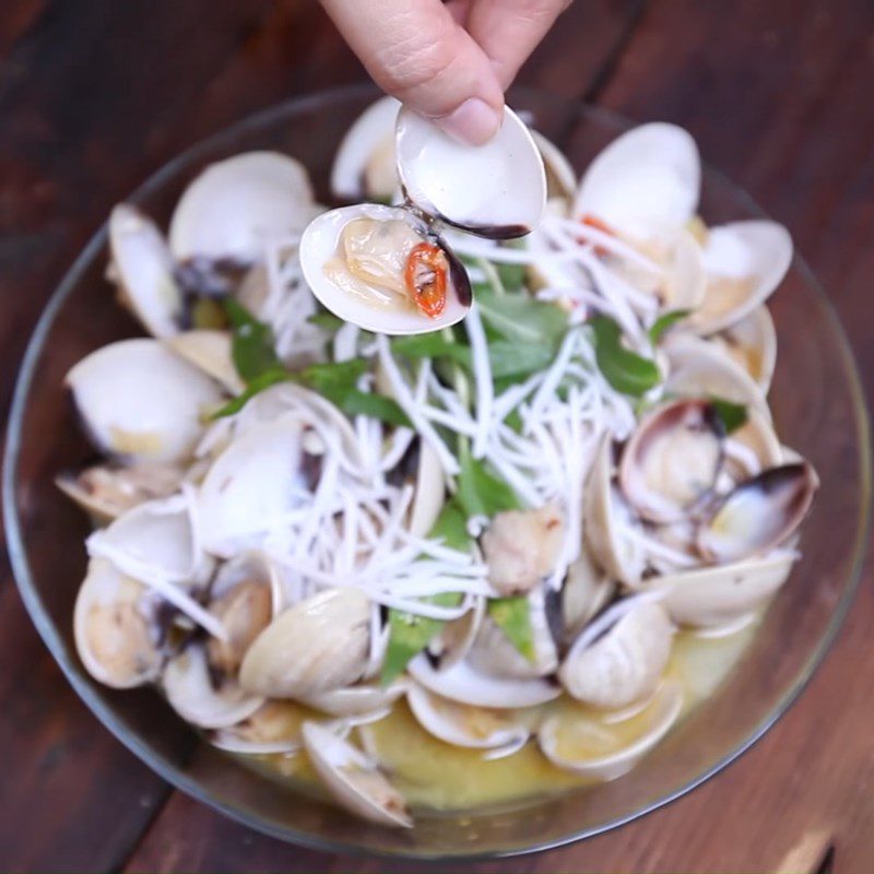 Step 3 Final Product Garlic Butter Clams