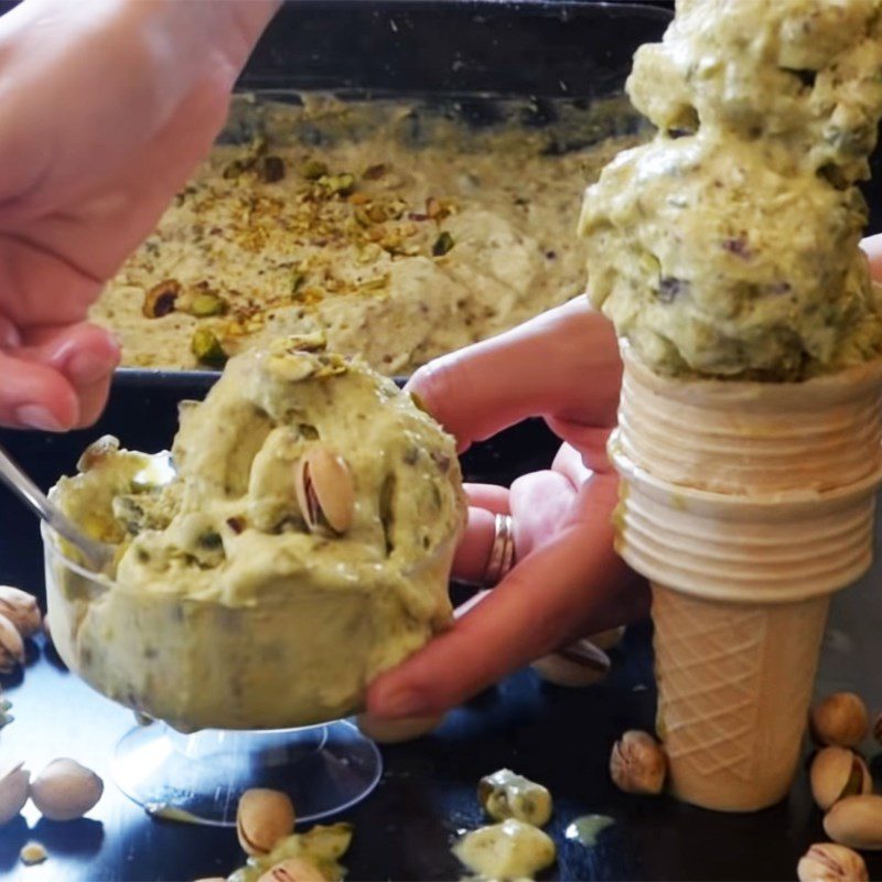 Step 5 Final Product Pistachio ice cream