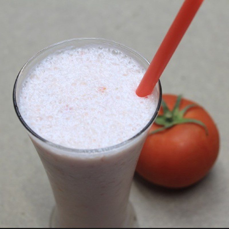 Step 3 Final product for pear tomato smoothie