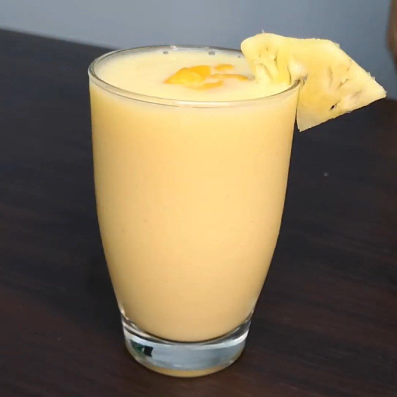Step 3 Final Product Pineapple (fragrant) Mango Smoothie