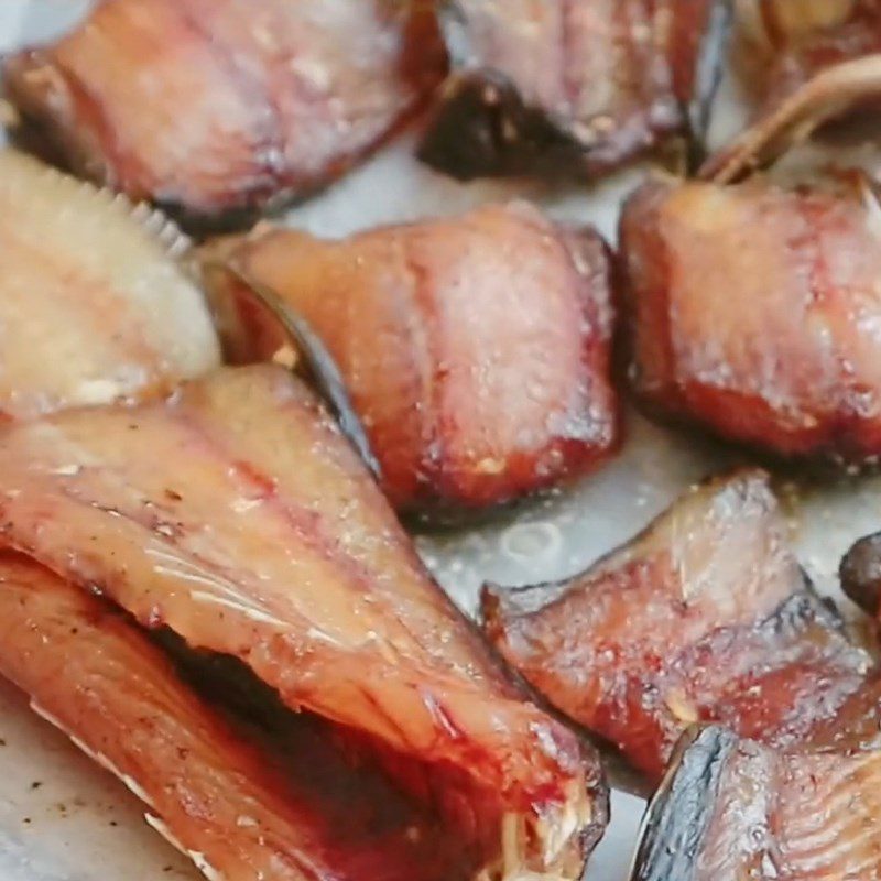 Step 5 Final product Dried catfish marinated in soy sauce