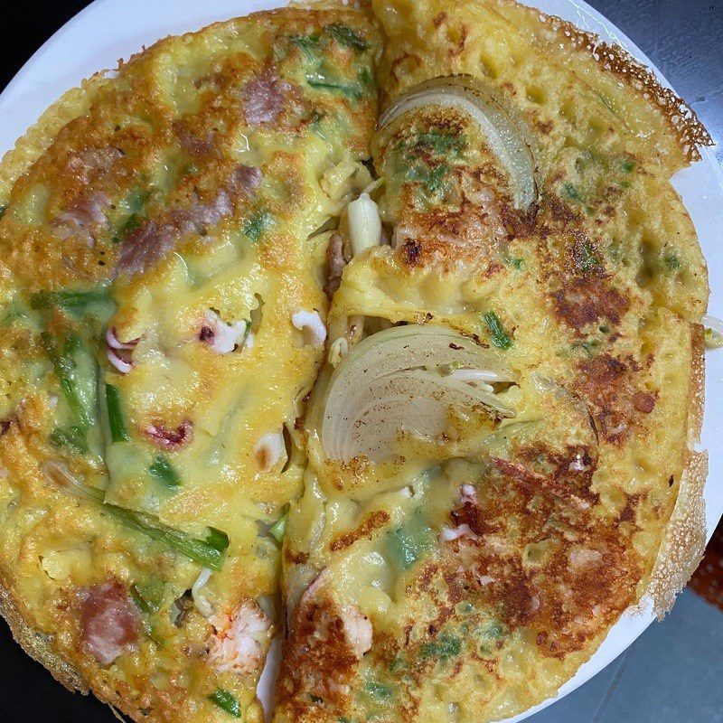 Step 5 Final Product Seafood Pancakes (recipe shared by users)
