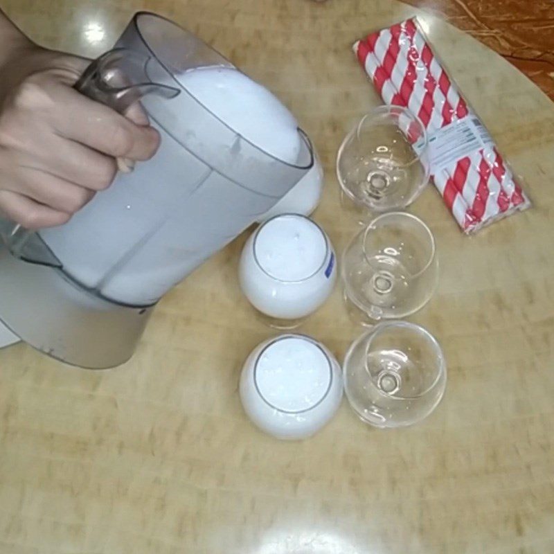 Step 3 Final product Coconut smoothie