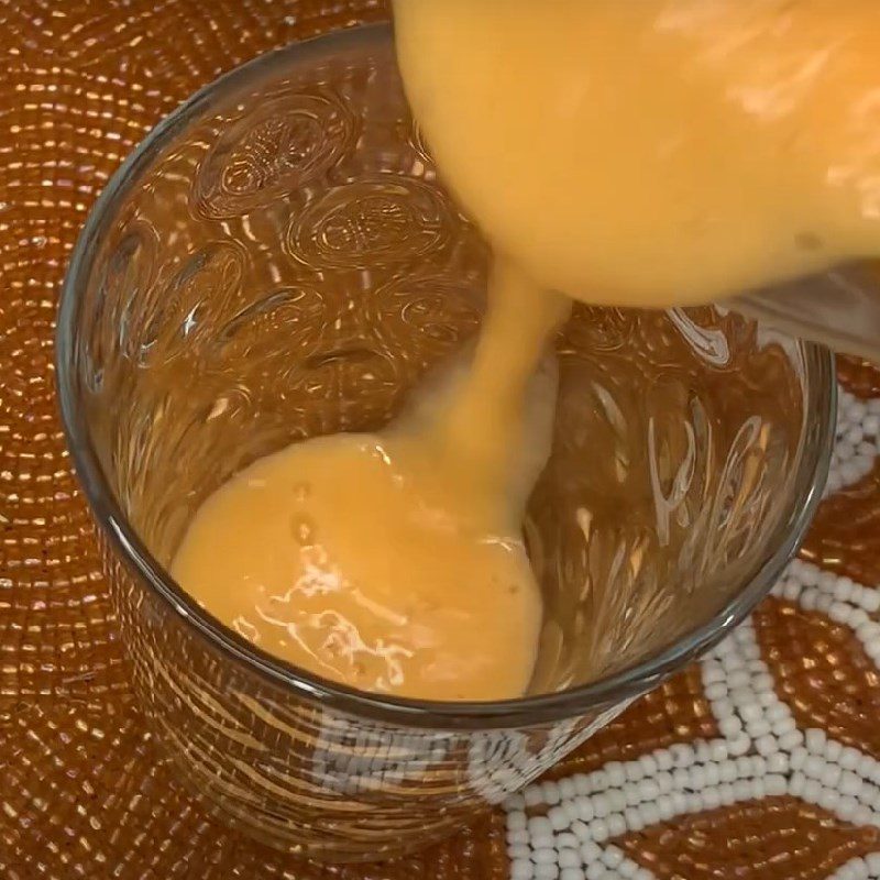 Step 3 Final product Pineapple (thơm) carrot smoothie