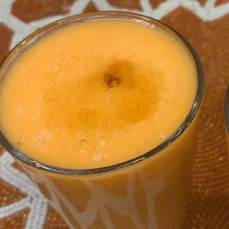 Step 3 Final product Pineapple (thơm) carrot smoothie