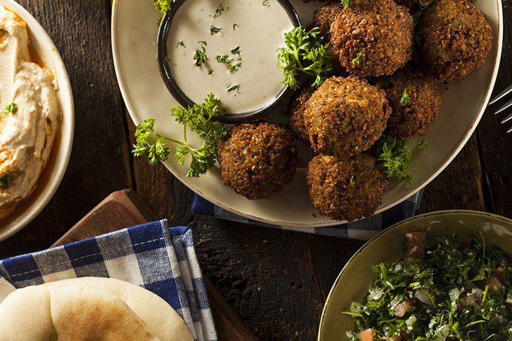 Step 6 Final product Falafel - chickpea fritters