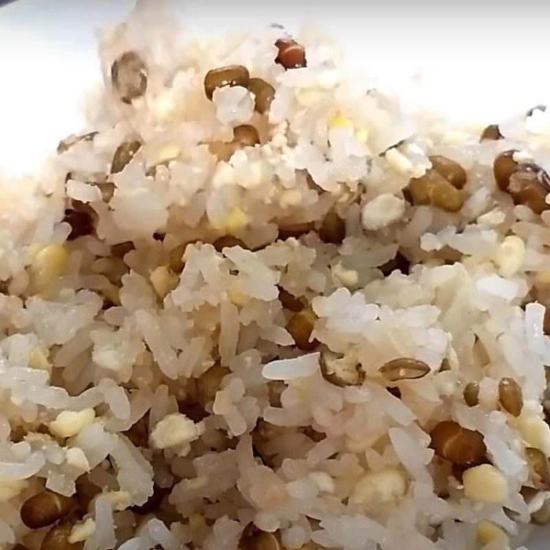 Step 4 Final product Green mung bean sticky rice whole grain