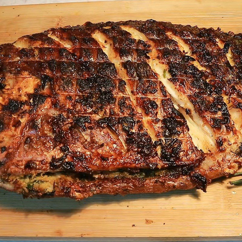 Step 4 Final product Grilled tilapia with ginger