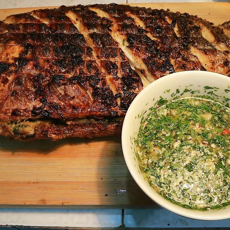 Step 4 Final product Grilled tilapia with ginger