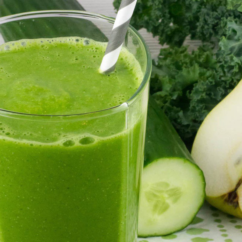 Step 3 Finished Product Cucumber Pear Juice