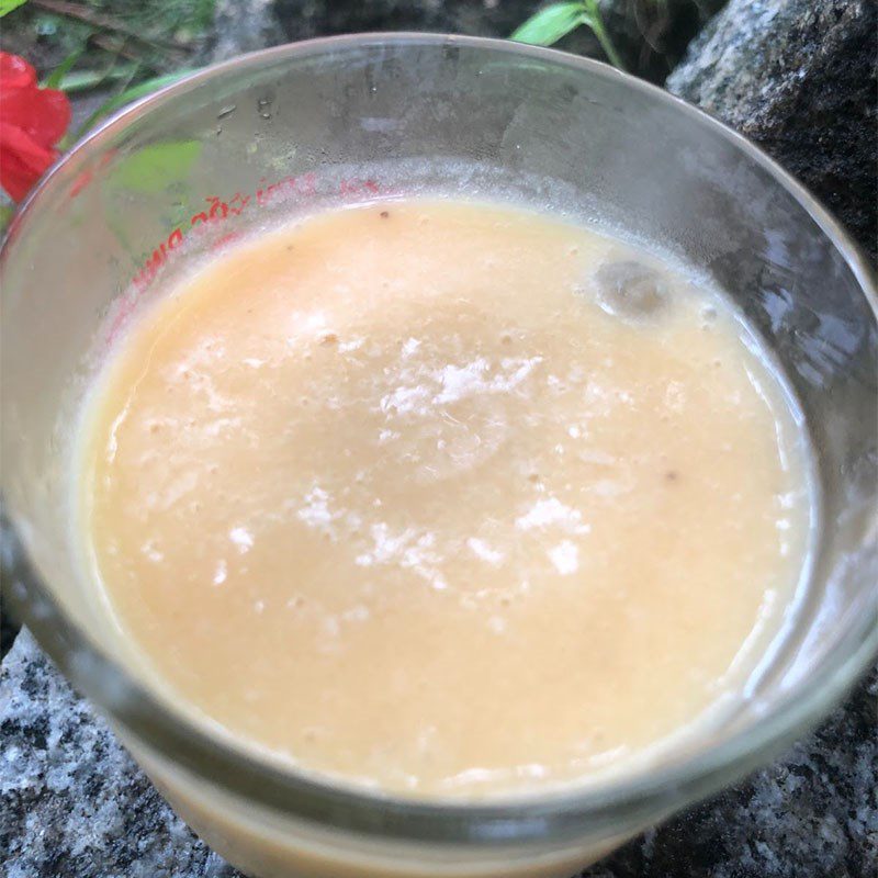 Step 3 Final product Mango yogurt smoothie