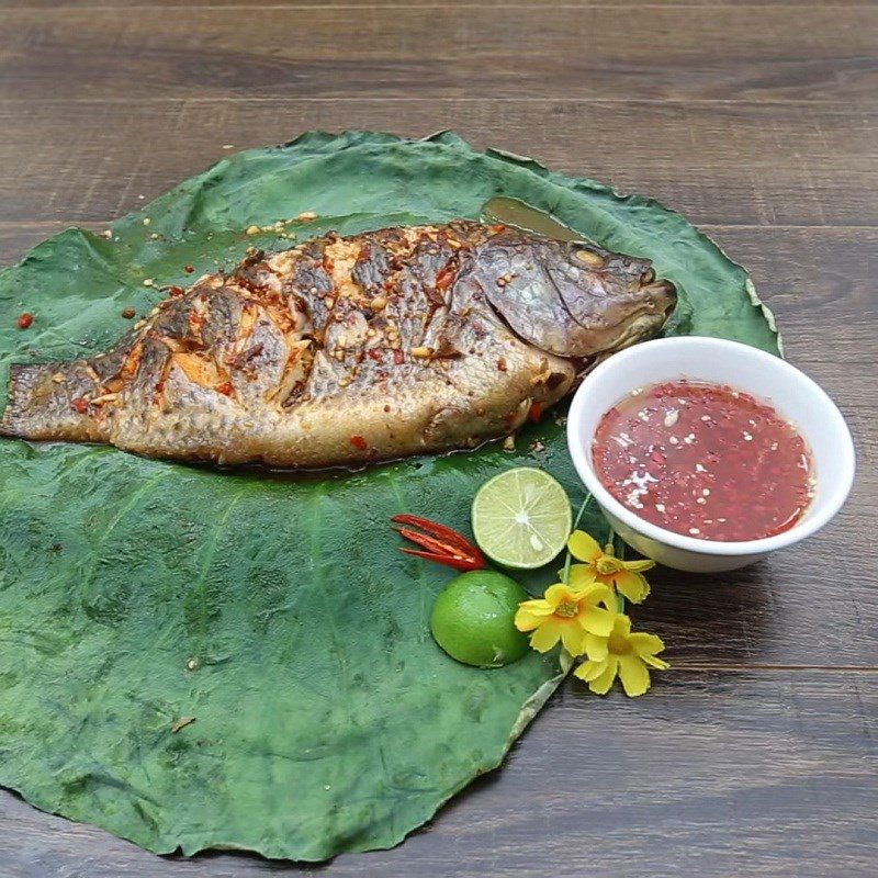 Step 4 Finished Product Grilled Tilapia with Chili Salt