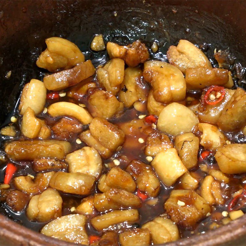 Step 4 Final product crispy pork belly kho quet