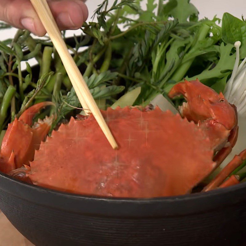 Step 4 Finished Product Sour and Spicy Crab Hotpot