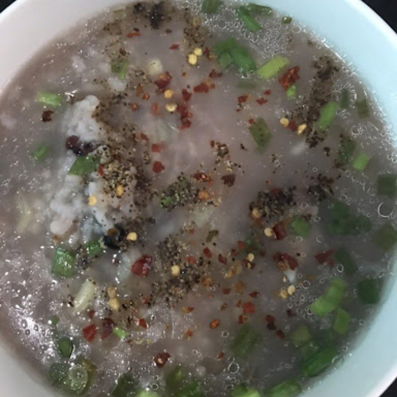 Step 3 Final Product Pork Leg Porridge with Black Beans