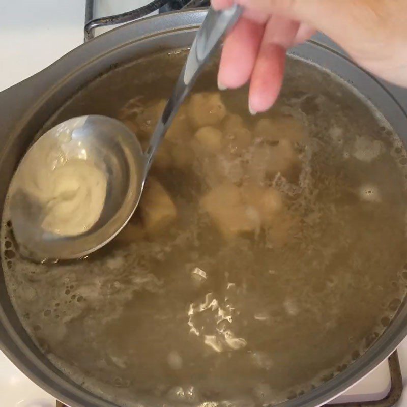 Step 3 Cooking Soup Chayote and Ribs