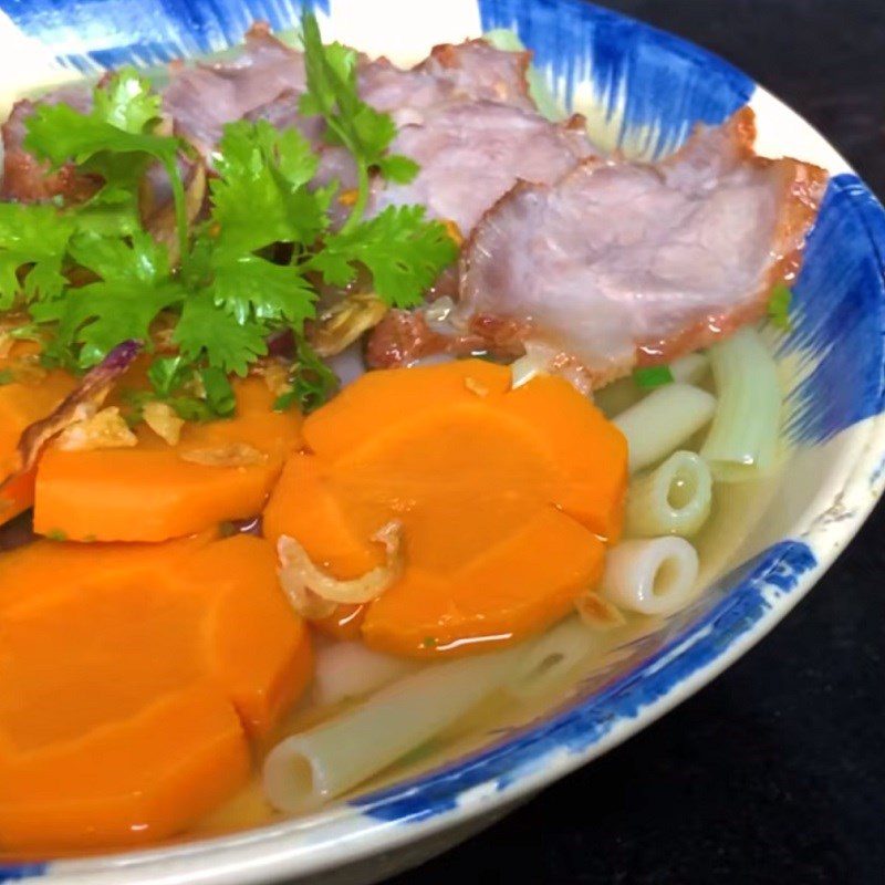 Step 6 Finished Product Pork Rib Noodles with Char Siu