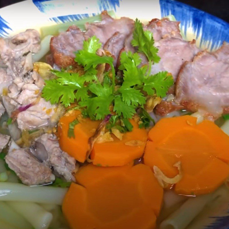 Step 6 Finished Product Pork Rib Noodles with Char Siu