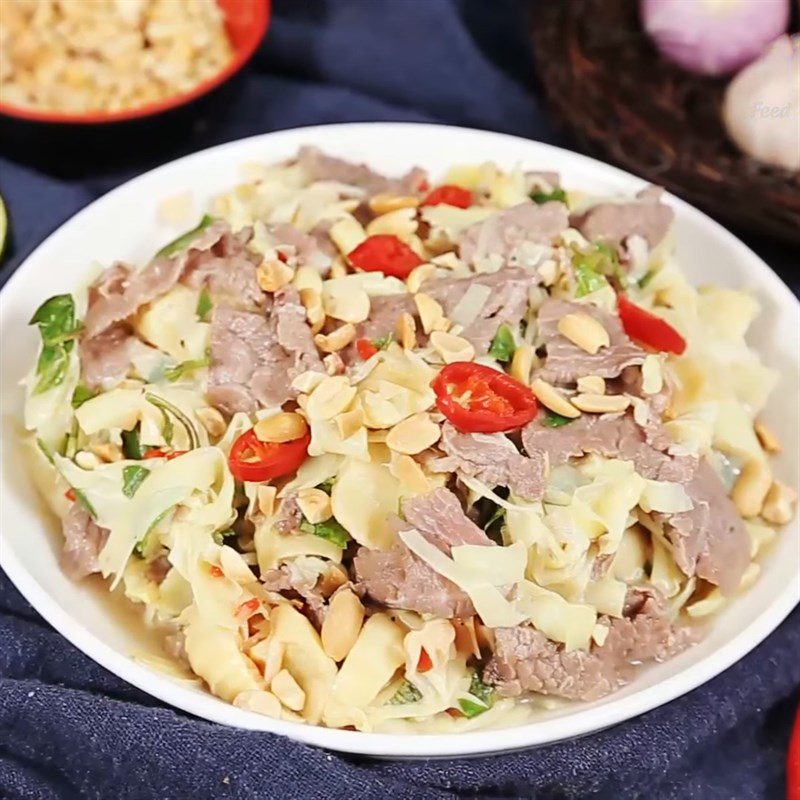 Step 5 Final Product Bamboo Shoot Beef Salad