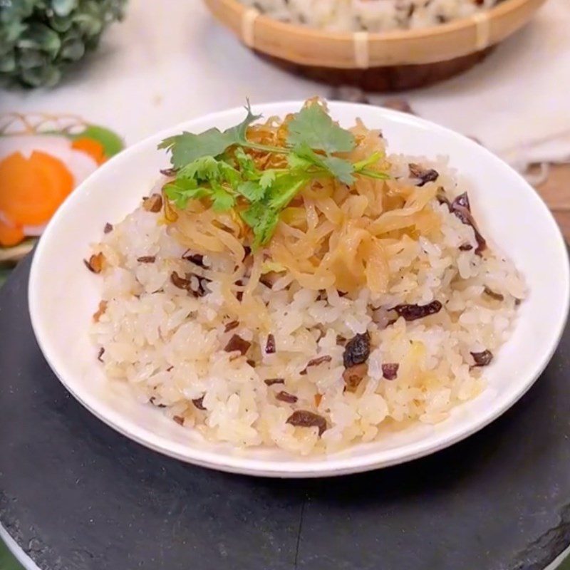 Step 6 Finished Product Savory Vegetarian Sticky Rice (Recipe shared by Tiktok Green Vegetarian Kitchen)