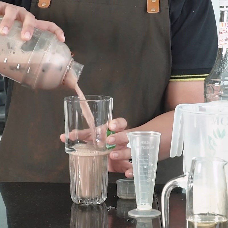 Step 3 Finished Product Chocolate Mint Milk Tea