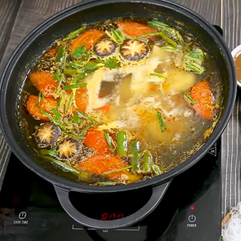 Step 6 Final Product Spicy Bamboo Shoot Beef Tendon Hot Pot