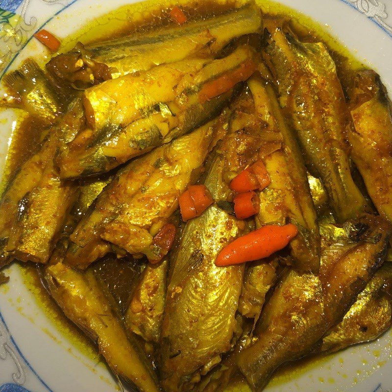 Step 4 Final product Fish with turmeric braised