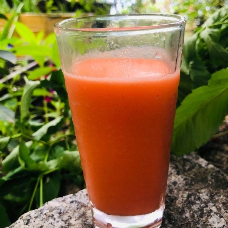 Step 3 Finished Product Carrot Smoothie