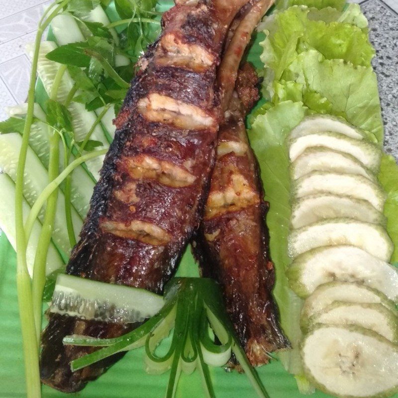 Step 4 Finished Product Grilled Catfish with Salt and Chili
