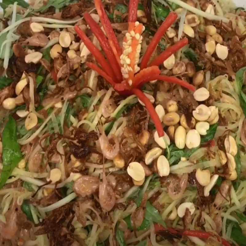 Step 6 Final Product Shrimp Papaya Salad