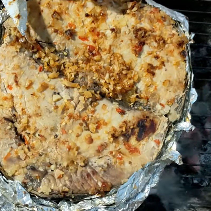 Step 5 Final product Grilled ocean tuna with spicy salt