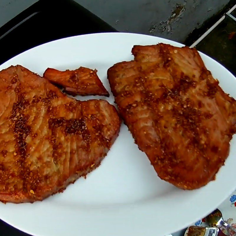 Step 4 Final Product Grilled Tuna with Satay