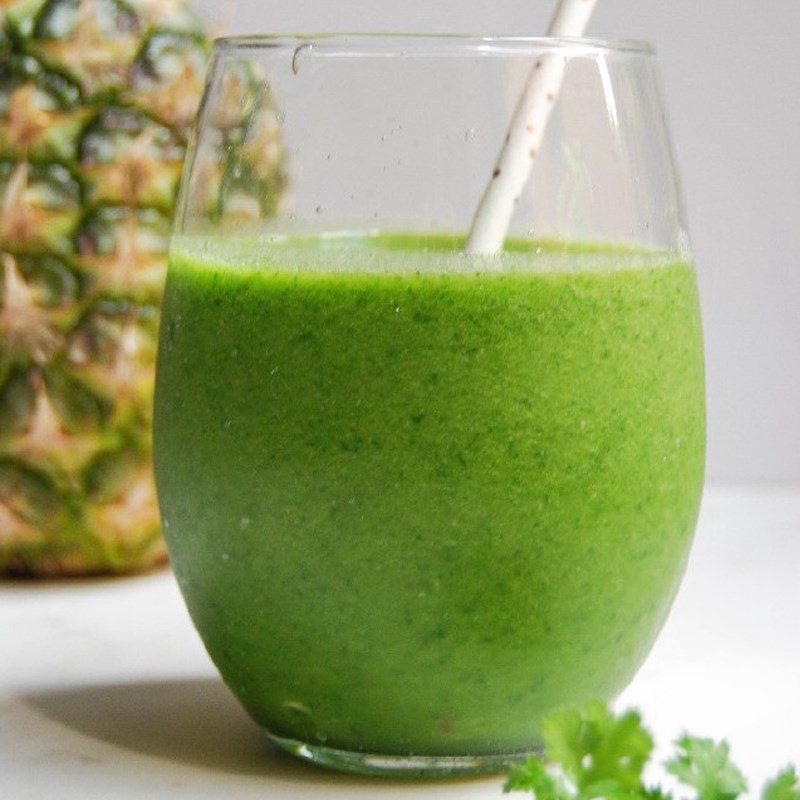 Step 3 Final Product Celery Pineapple Cucumber Smoothie