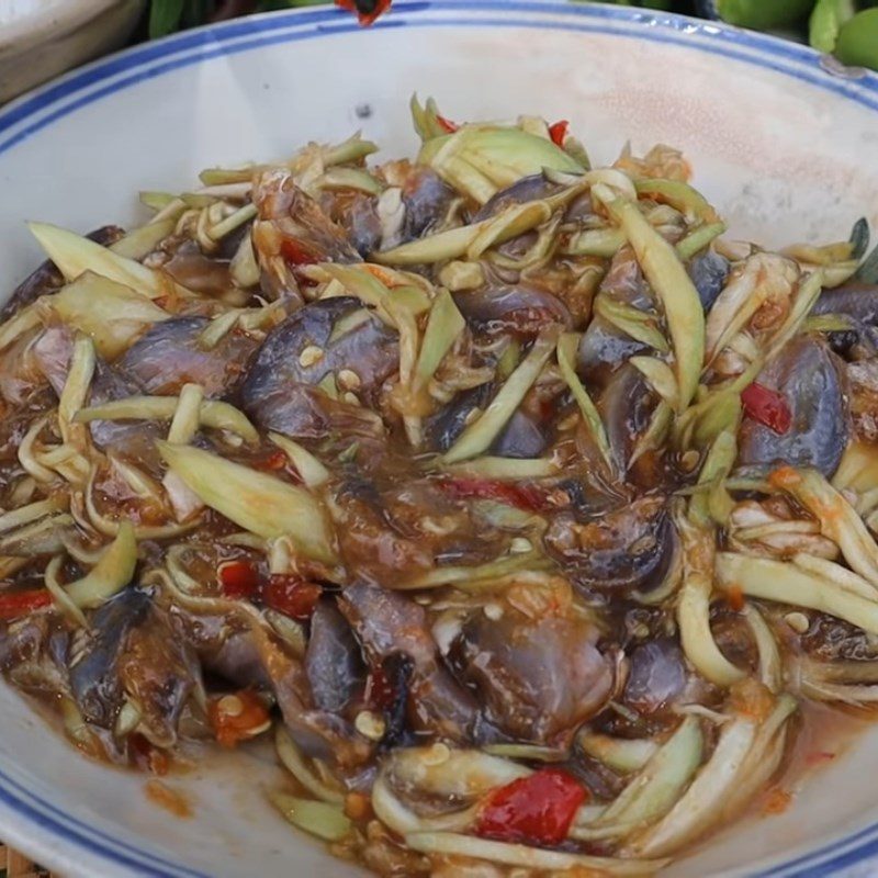 Step 4 Final product Fish sauce mixed with garlic, chili, and green mango