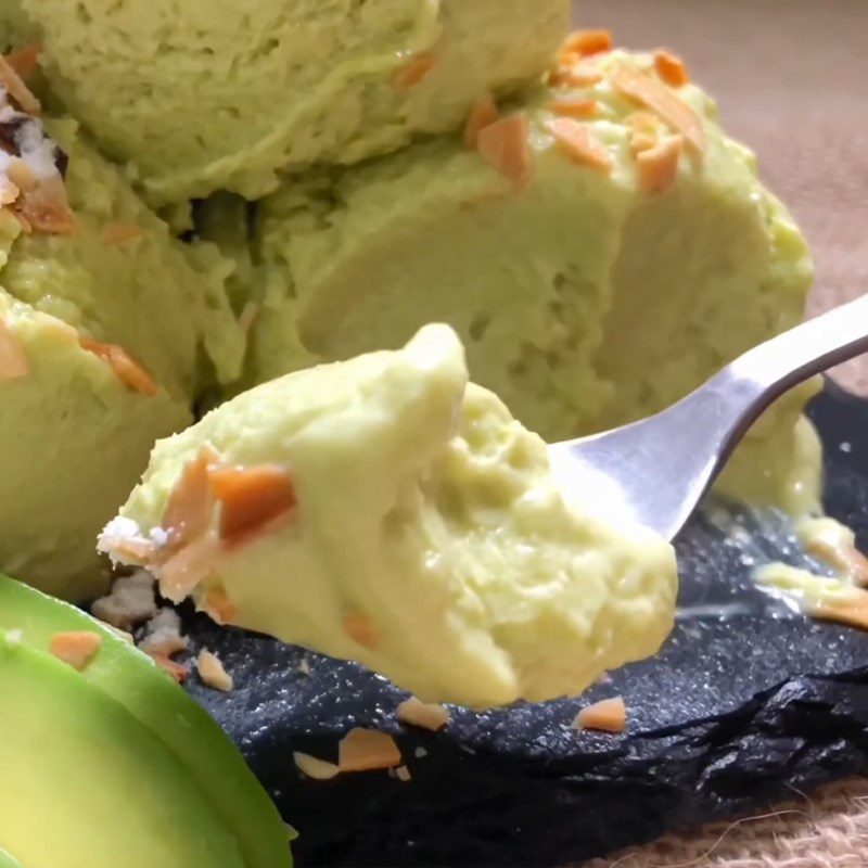 Step 6 Final Product Durian Avocado Ice Cream