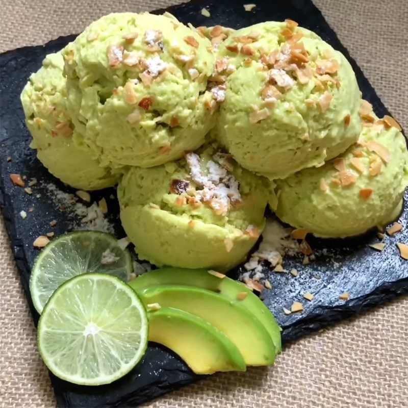 Step 6 Final Product Durian Avocado Ice Cream