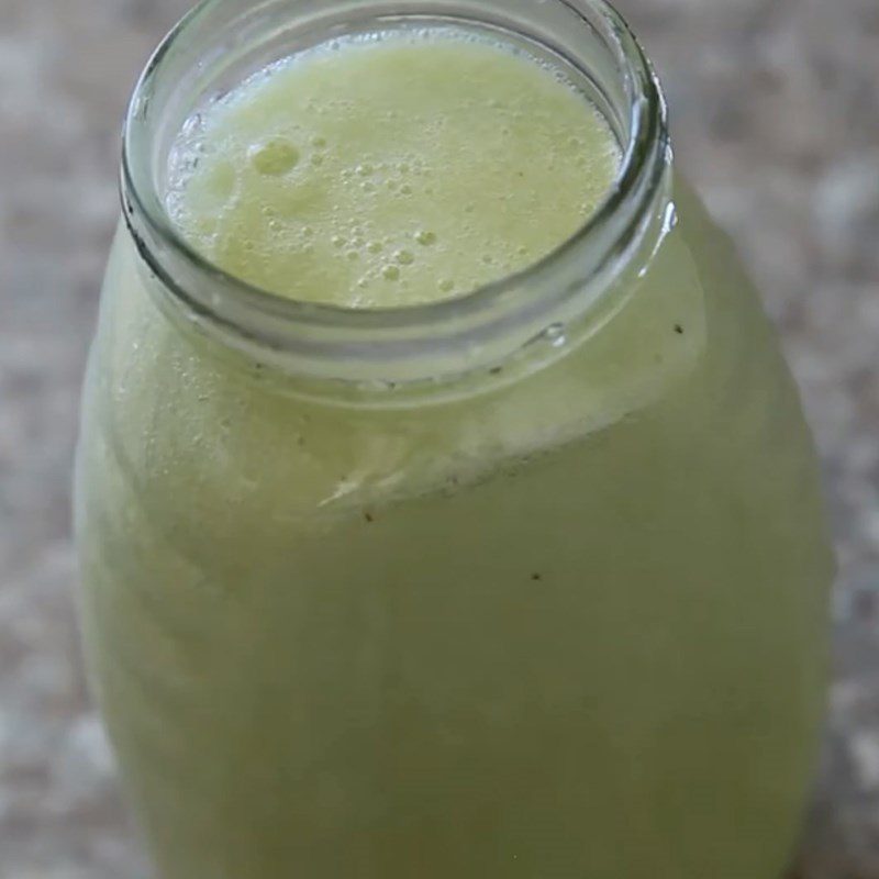 Step 3 Final product Celery orange banana smoothie