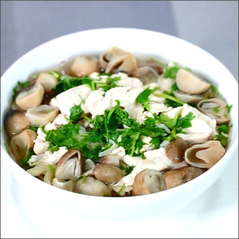 Step 5 Final product Brown rice noodles with chicken breast