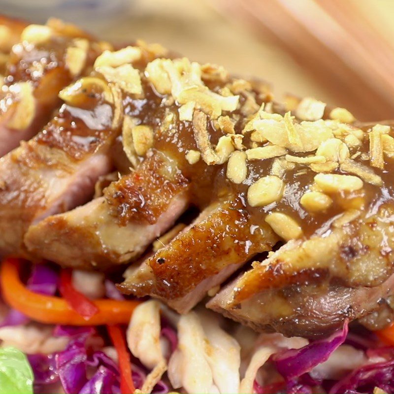 Step 5 Final Product Duck salad with tamarind sauce