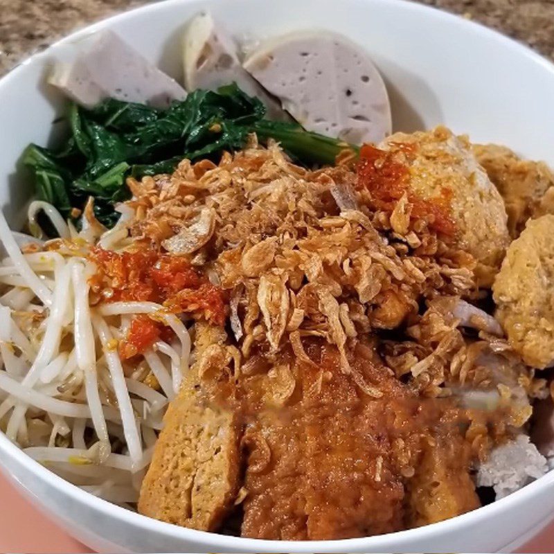 Step 9 Final Product of Crab Noodles
