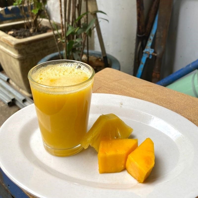 Step 3 Final product Mango pineapple juice (fragrant)