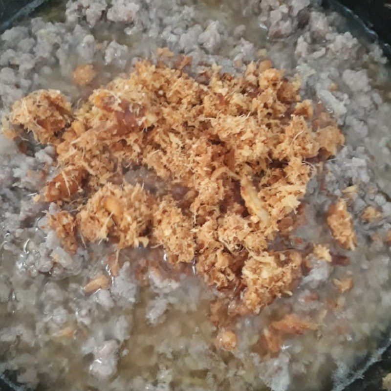 Step 3 Steaming Meat Minced meat steamed with shrimp paste