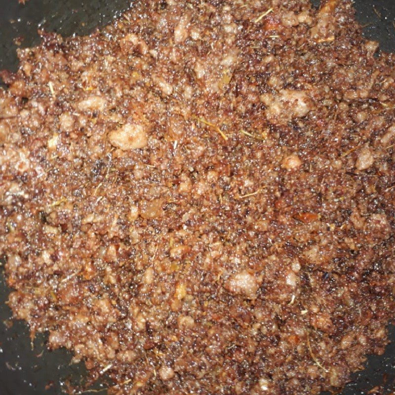 Step 3 Steaming Meat Minced meat steamed with shrimp paste