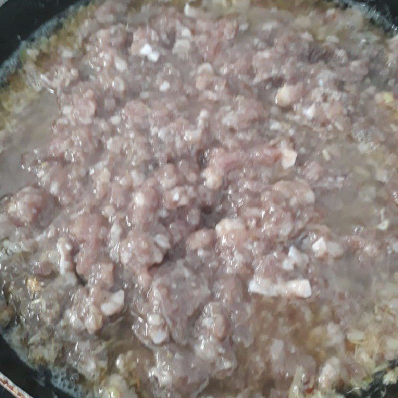 Step 3 Steaming Meat Minced meat steamed with shrimp paste